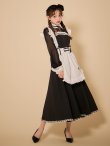 画像7: 【即日発送】【ハロウィン】クラシックメイドロングワンピース【コスプレ3点セット】【S-XLサイズ/1カラー】[OF03] (7)