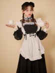 画像8: 【即日発送】【ハロウィン】クラシックメイドロングワンピース【コスプレ3点セット】【S-XLサイズ/1カラー】[OF03] (8)