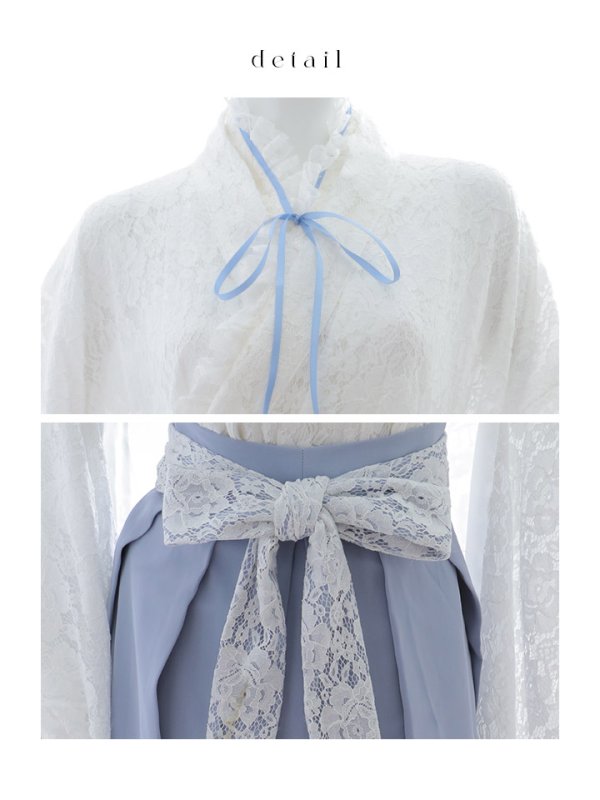 画像25: 【即日発送！】【ハロウィン】猫巫女レース袴 【コスプレ5点セット】 【FREEサイズ/2カラー】[HC03-OMN] (25)