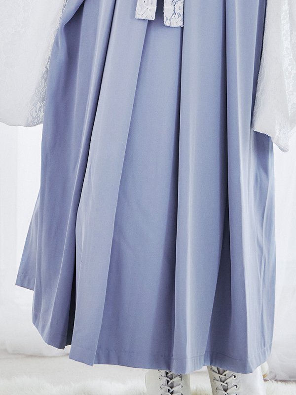 画像21: 【即日発送！】【ハロウィン】猫巫女レース袴 【コスプレ5点セット】 【FREEサイズ/2カラー】[HC03-OMN] (21)