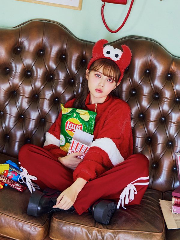 画像7: 【SALE!!】【即日発送！】【ハロウィン】モンスターハーフジップセット 【コスプレ3点セット】 【S-XLサイズ/1カラー】[OF01] (7)