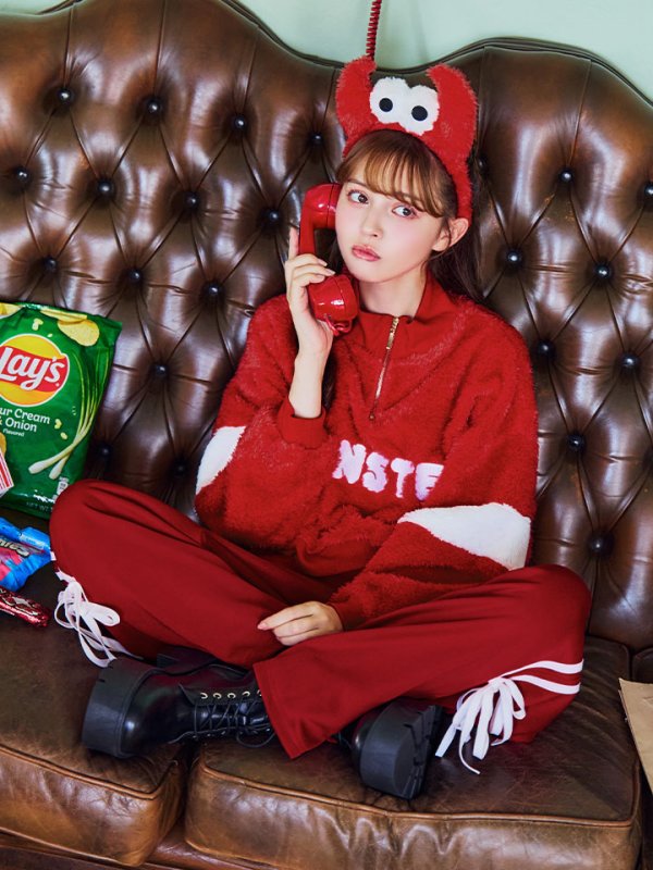 画像9: 【SALE!!】【即日発送！】【ハロウィン】モンスターハーフジップセット 【コスプレ3点セット】 【S-XLサイズ/1カラー】[OF01] (9)