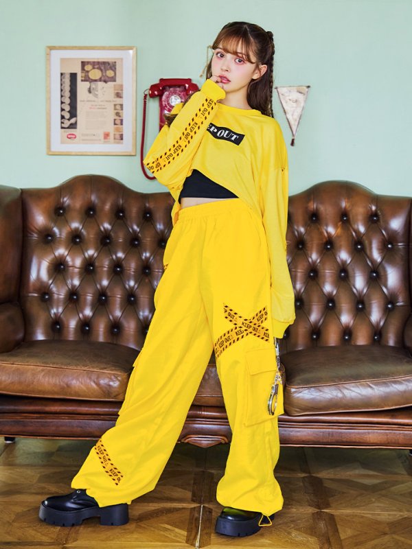 画像14: 【SALE!!】【即日発送！】【ハロウィン】KEEPOUT長袖Tシャツセット 【コスプレ3点セット】【S-XLサイズ/1カラー】[OF01] (14)