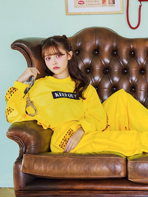 画像7: 【SALE!!】【即日発送！】【ハロウィン】KEEPOUT長袖Tシャツセット 【コスプレ3点セット】【S-XLサイズ/1カラー】[OF01] (7)