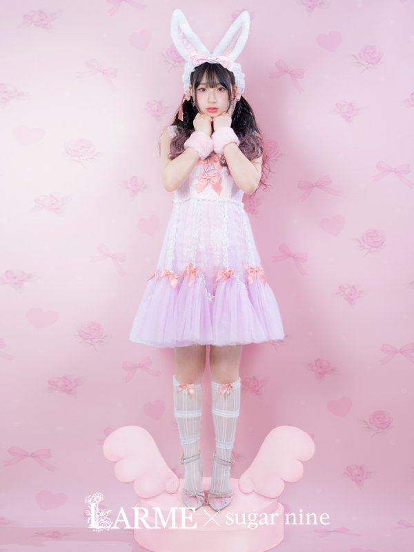 画像1: 【即日発送！】【ハロウィン】【sugarnnine×ラルムコラボ】 コラボバニーワンピース 【コスプレ5点セット】 【S-Lサイズ/１カラー】[YMT] (1)