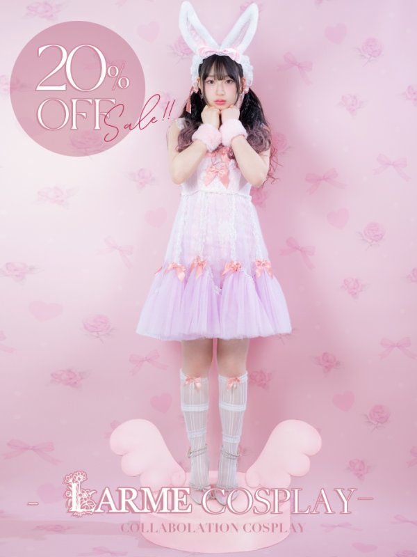 画像1: 【セール!!】【即日発送！】【ハロウィン】【sugarnnine×ラルムコラボ】 コラボバニーワンピース 【コスプレ5点セット】 【S-Lサイズ/１カラー】[OF01] (1)