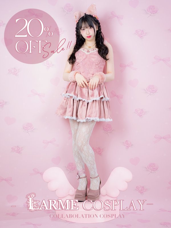 画像1: 【セール!!】【即日発送！】【ハロウィン】【sugarnnine×ラルムコラボ】コラボキャットワンピース 【コスプレ4点セット】 【S-Lサイズ/１カラー】[OF01] (1)