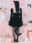画像10: 【即日発送！】【ハロウィン】キャットリボンバルーンワンピース 【コスプレ4点セット】 【S-Lサイズ/1カラー】[YMT] (10)
