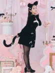 画像7: 【即日発送！】【ハロウィン】キャットリボンバルーンワンピース 【コスプレ4点セット】 【S-Lサイズ/1カラー】[YMT] (7)