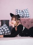 画像8: 【即日発送！】【ハロウィン】キャットリボンバルーンワンピース 【コスプレ4点セット】 【S-Lサイズ/1カラー】[YMT] (8)