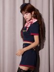 画像13: 【即日発送】【ハロウィン】CAタイトミニセットアップ【コスプレ６点セット】【XS-Mサイズ/1カラー】[OF01] (13)