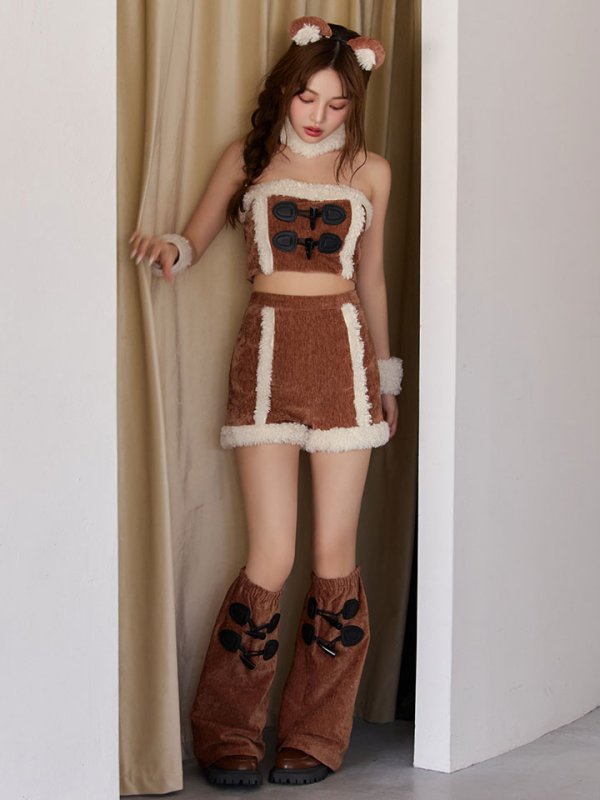 画像9: 【即日発送】【ハロウィン】ムートンベアセットアップ【コスプレ7点セット】【XS-Mサイズ/1カラー】[OF03] (9)