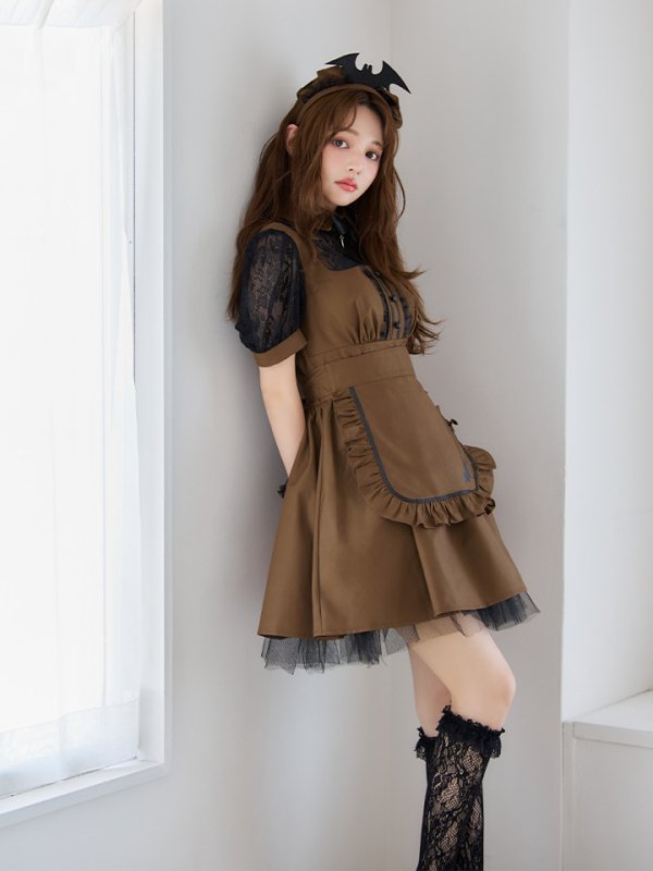 画像11: 【即日発送】【ハロウィン】コウモリクラシカルメイド【コスプレ6点セット】【S-XLサイズ/2カラー】[OF03] (11)