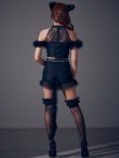 画像14: 【ハロウィン】ファー黒猫セットアップ【コスプレ5点セット】【XS-Mサイズ/1カラー】[HC03] (14)