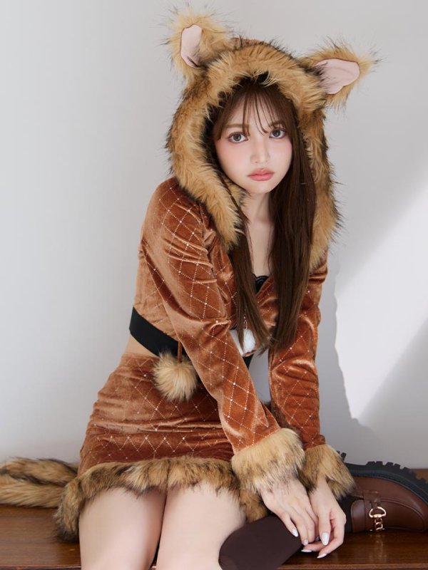 モデル:ちぃぽぽ 身長158cm 着用サイズ:Sサイズ