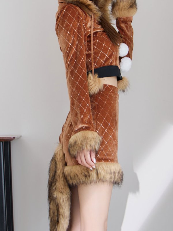 モデル:ちぃぽぽ 身長158cm 着用サイズ:Sサイズ