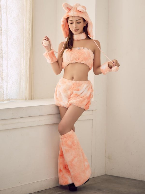 画像5: 【即日発送】【ハロウィン】パステルもこもこバニー【コスプレ7点セット】【フリーサイズ/6カラー】[HC03] (5)