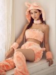 画像6: 【即日発送】【ハロウィン】パステルもこもこバニー【コスプレ7点セット】【フリーサイズ/6カラー】[OF03] (6)