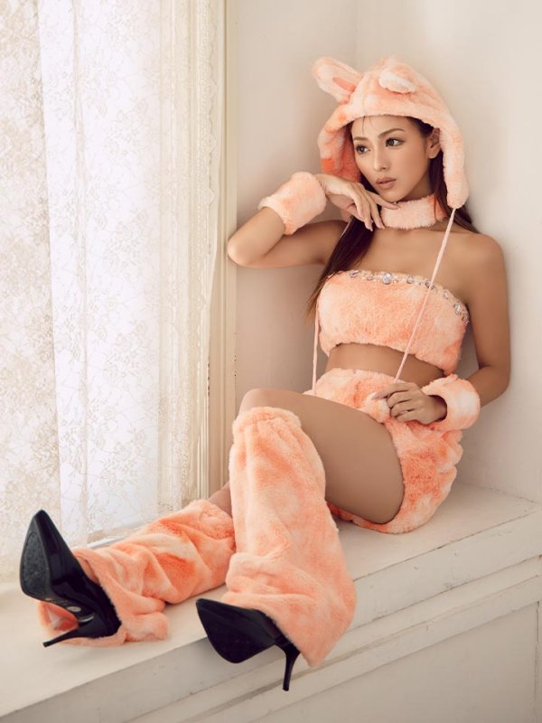 画像8: 【即日発送】【ハロウィン】パステルもこもこバニー【コスプレ7点セット】【フリーサイズ/6カラー】[HC03] (8)