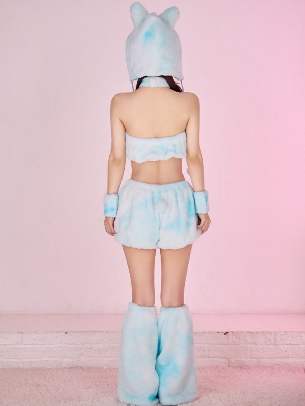 画像11: 【即日発送】【ハロウィン】パステルもこもこバニー【コスプレ7点セット】【フリーサイズ/6カラー】[HC03] (11)