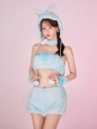 画像5: 【即日発送】【ハロウィン】パステルもこもこバニー【コスプレ7点セット】【フリーサイズ/6カラー】[OF03] (5)