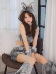 画像7: 【即日発送】【ハロウィン】パステルもこもこバニー【コスプレ7点セット】【フリーサイズ/6カラー】[OF03] (7)