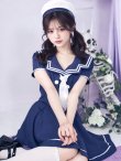 画像2: 【SALE!!】【即日発送】【ハロウィン】水兵セットアップ【コスプレ5点セット】【S-Lサイズ/1カラー】[HC03] (2)