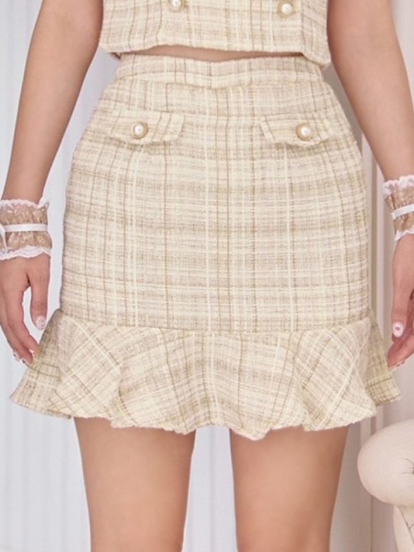 画像12: 【SALE!!】【即日発送】【ハロウィン】【LARME/ラルム掲載】ツイードくまセットアップ/ベア 【コスプレ6点セット】 【XS-Mサイズ/1カラー】[HC03] (12)