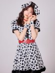 画像8: 【即日発送！】【ハロウィン】ダルメシアンミニフレアワンピース 【コスプレ点セット】 【S-XLサイズ/1カラー】[HC03] (8)