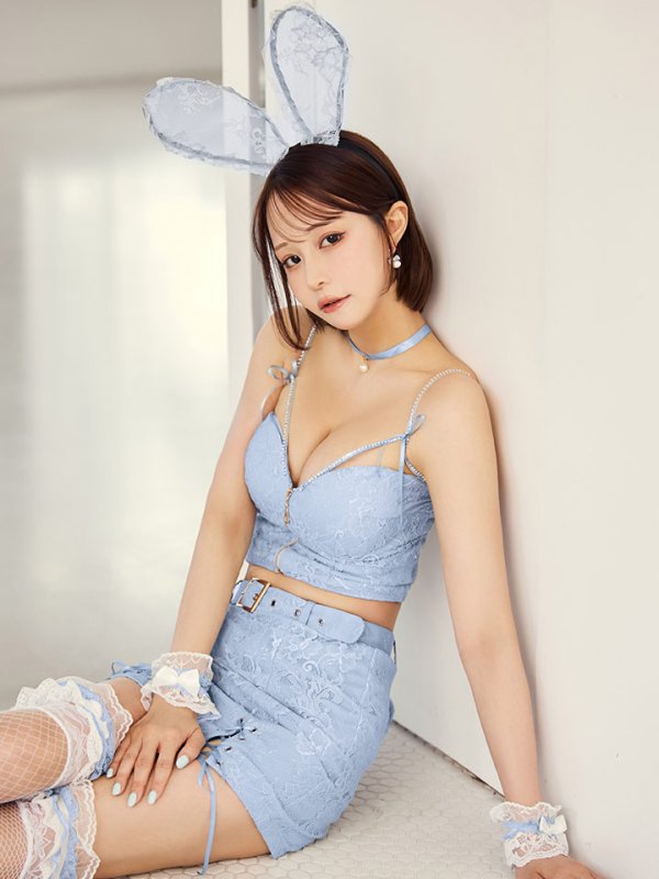 画像14: 【SALE!!】【即日発送！】【ハロウィン】レースリボンバニータイトミニセットアップ 【コスプレ8点セット】 【XS-Lサイズ/3カラー】[HC03] (14)