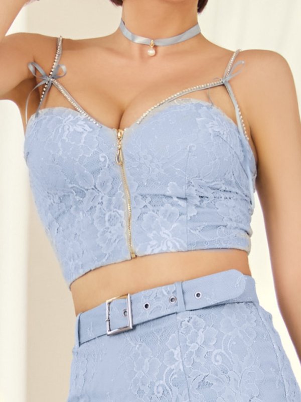 画像17: 【SALE!!】【即日発送！】【ハロウィン】レースリボンバニータイトミニセットアップ 【コスプレ8点セット】 【XS-Lサイズ/3カラー】[HC03] (17)