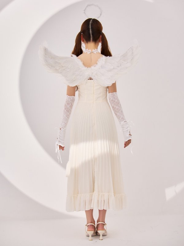 画像13: 【SALE!!】【即日発送！】【ハロウィン】 天使プリーツスカートワンピ 【コスプレ5点セット】 【S-XLサイズ/１カラー】[HC03-H] (13)