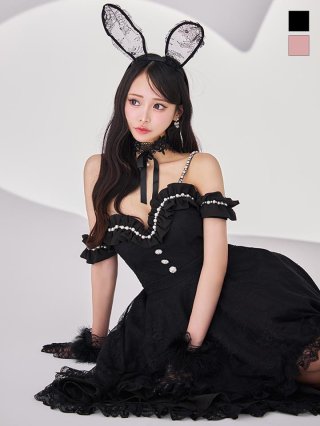 Sugar バニーコスプレ ハロウィン 即日発送】【送料無料！】【ハロウィン】ビジューシアーバニー