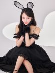 画像7: 【SALE!!】【即日発送！】【ハロウィン】 バニーショートインロングワンピース 【コスプレ5点セット】【XS-XLサイズ/2カラー】[HC03] (7)
