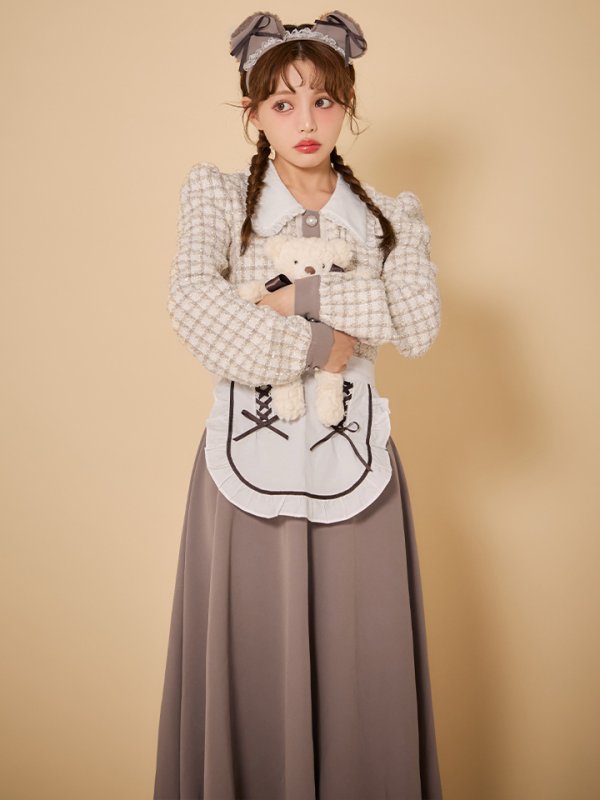 画像16: 【SALE!!】【即日発送！】【ハロウィン】ベアメイドワンピース 【コスプレ4点セット】 【S-XLサイズ/1カラー】[HC03] (16)