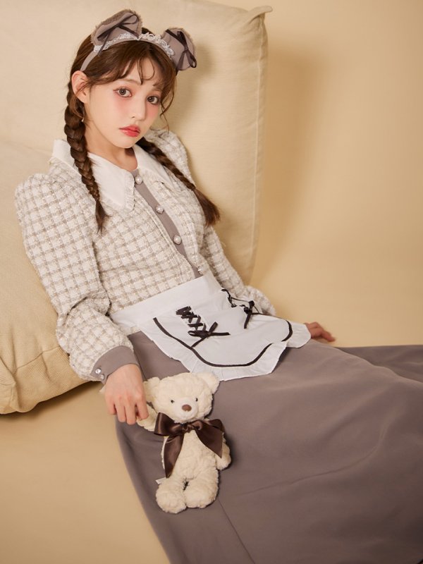 画像8: 【SALE!!】【即日発送！】【ハロウィン】ベアメイドワンピース 【コスプレ4点セット】 【S-XLサイズ/1カラー】[HC03] (8)