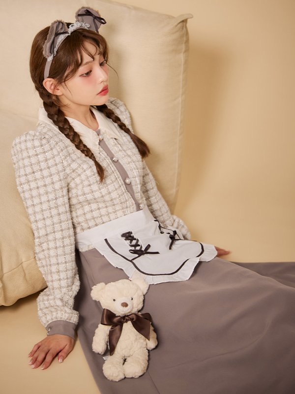 画像9: 【SALE!!】【即日発送！】【ハロウィン】ベアメイドワンピース 【コスプレ4点セット】 【S-XLサイズ/1カラー】[HC03] (9)