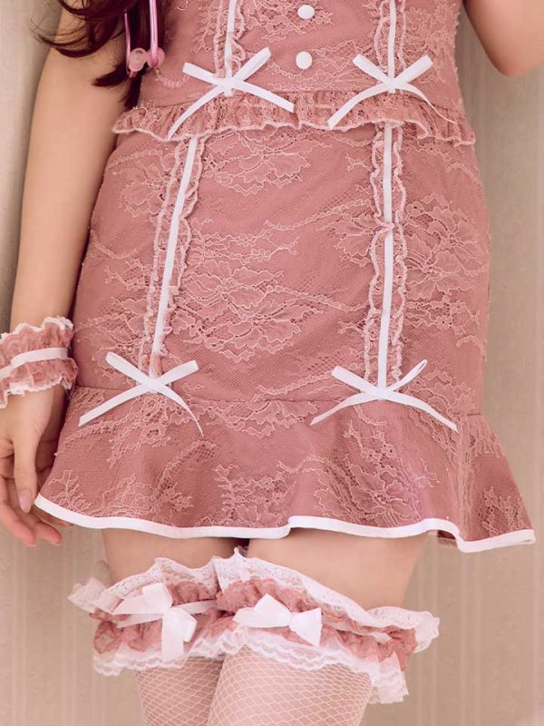 画像16: 【即日発送！】【ハロウィン】 ナースレースセットアップ【コスプレ6点セット】【XS-Mサイズ/2カラー】（CH02）[HC03-3] (16)