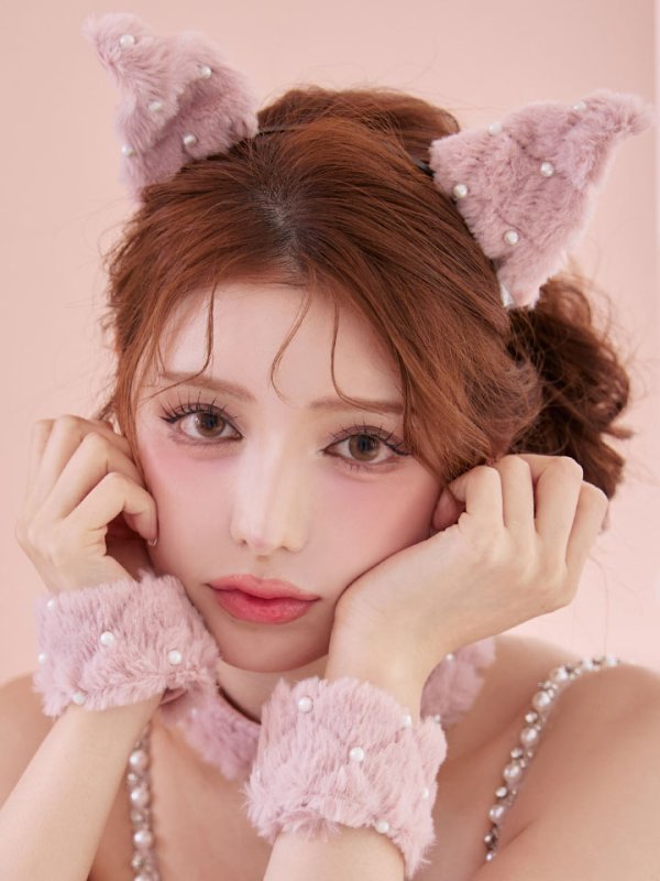 画像21: 【即日発送】【ハロウィン】ビジューファーキャットパンツセットアップ【コスプレ6点セット】【XS-Lサイズ/3カラー】[HC03] (21)