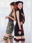 画像21: 【即日発送】【ハロウィン】シャーリングドラゴン刺繍タイトチャイナ【コスプレ4点セット】【XS-Lサイズ/1カラー】[OF04] (21)