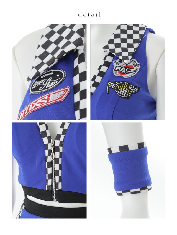 画像25: 【即日発送】【ハロウィン】レースクイーンセットアップ【コスプレ3点セット】【XS-Lサイズ/2カラー】[HC03] (25)