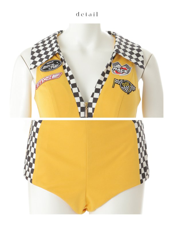 画像28: 【即日発送】【ハロウィン】レースクイーンセットアップ【コスプレ3点セット】【XS-Lサイズ/2カラー】[HC03] (28)