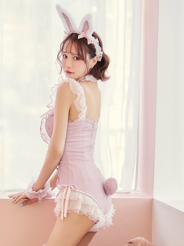 画像11: 【即日発送】【送料無料！】【ハロウィン】ビジューシアーバニーガール【コスプレ6点セット】【XS-Mサイズ/3カラー】[HC03] (11)