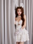 画像32: 【ノベルティ対象】【予約 / 9月下旬発送予定】【送料無料！】【ハロウィン】バニーレースビスチェセットアップ【コスプレ6点セット】【XS-Mサイズ/2カラー】[OF04] (32)