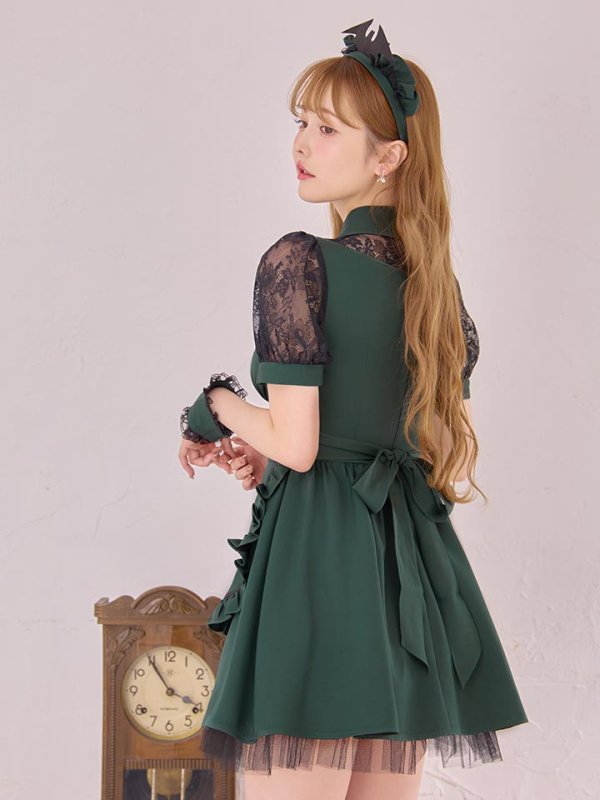 画像11: 【即日発送】【ハロウィン】コウモリクラシカルメイド【コスプレ6点セット】【S-XLサイズ/2カラー】[HC03] (11)