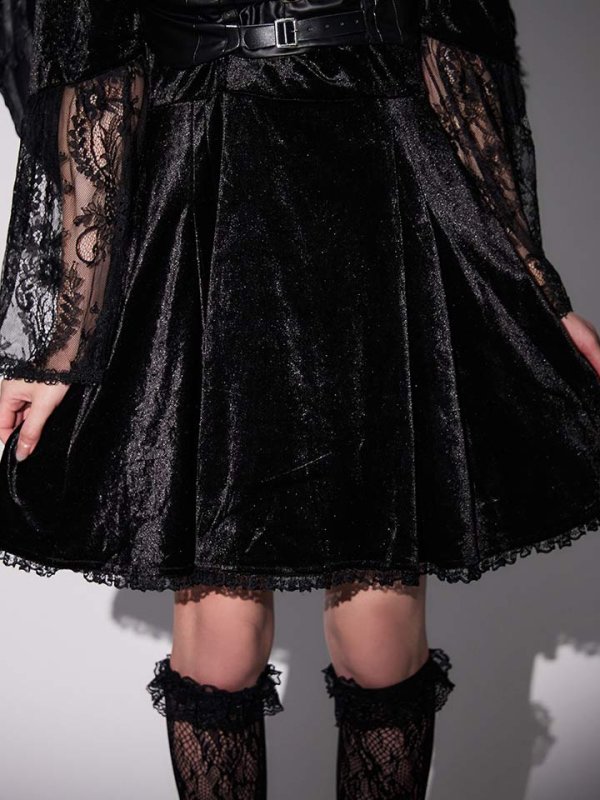 画像12: 【即日発送】【ハロウィン】ハーネスデビルベロアワンピース【コスプレ5点セット】【XS-XLサイズ/1カラー】[HC03] (12)