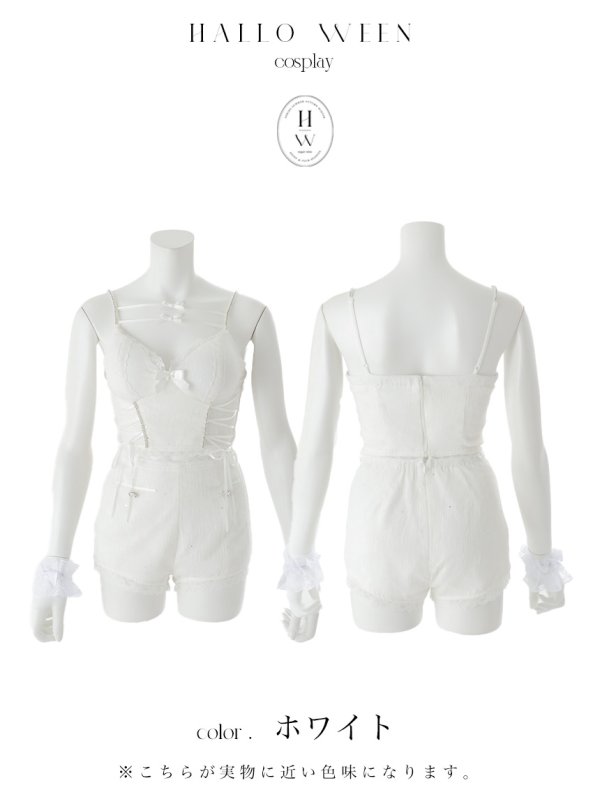 画像36: 【即日発送】【送料無料！】【ハロウィン】バニーシアーラメセットアップ【コスプレ5点セット】【XS-Mサイズ/2カラー】[HC03] (36)