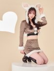 画像7: 【即日発送】【ハロウィン】キルティングビジューうさぎ【コスプレ4点セット】【XS-XLサイズ/1カラー】[HC03] (7)