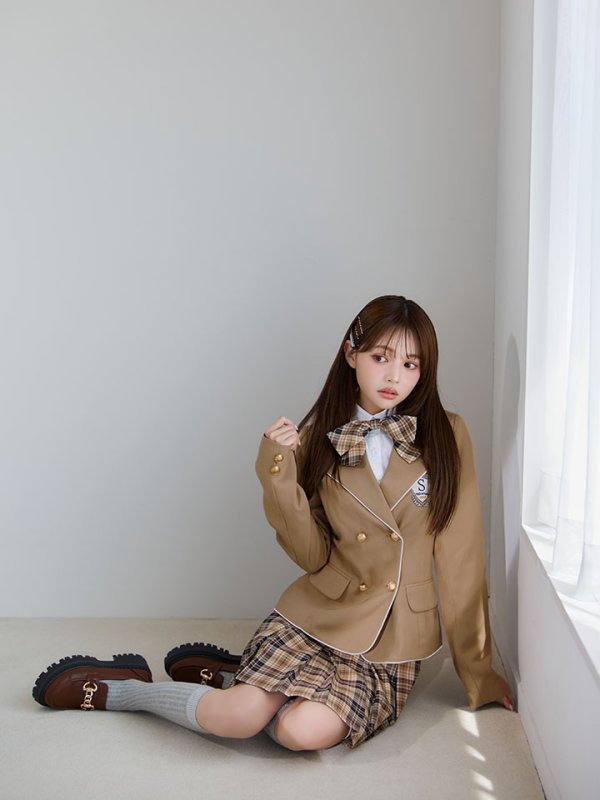 画像13: 【即日発送】【送料無料！】【ハロウィン】韓国JK制服ガール【コスプレ5点セット】【XS-XLサイズ/1カラー】[OF04] (13)