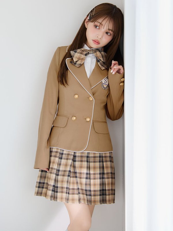 画像2: 【即日発送】【送料無料！】【ハロウィン】韓国JK制服ガール【コスプレ5点セット】【XS-XLサイズ/1カラー】[OF04] (2)